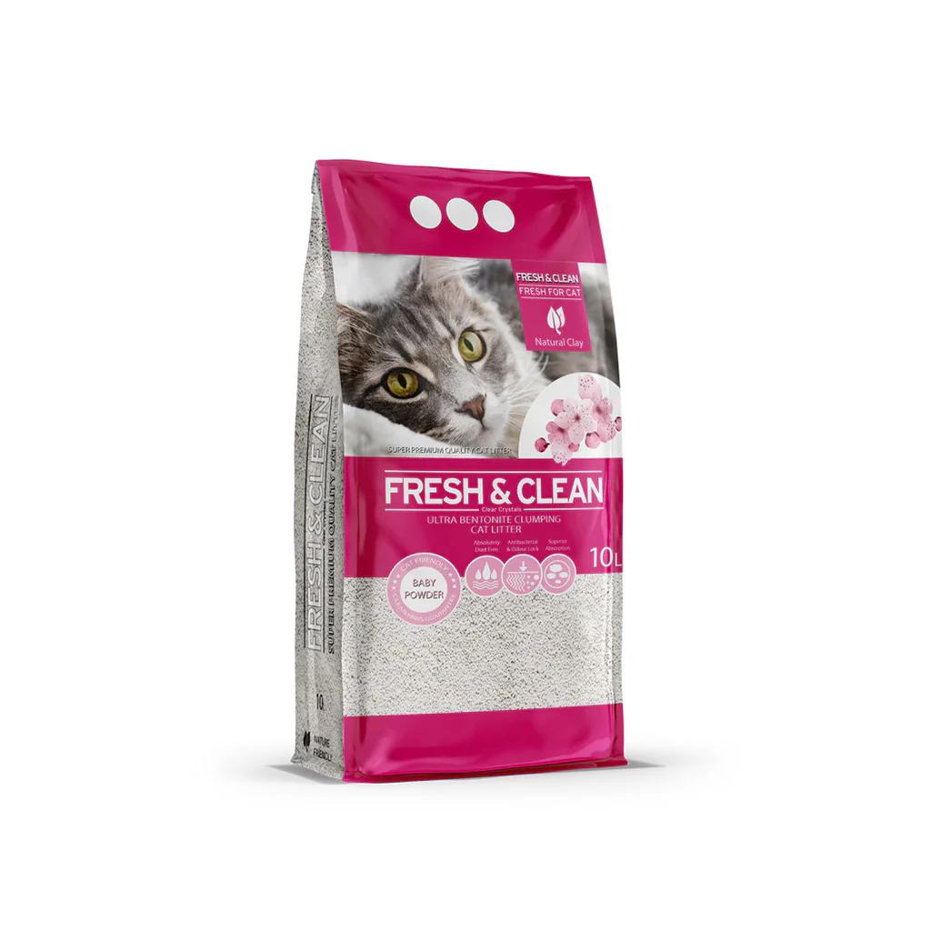 Fresh and clean cat litter Baby Powder 10L