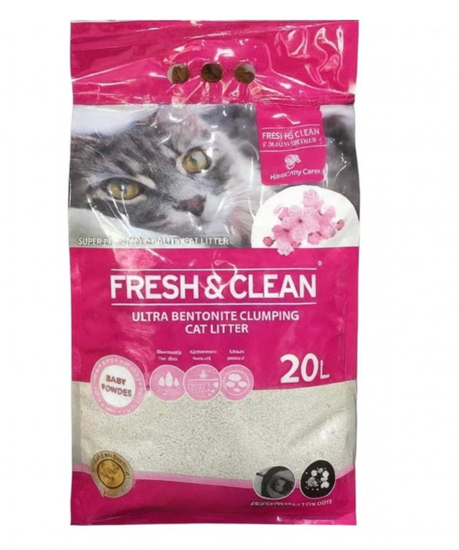 Fresh and clean cat litter Baby powder 20L